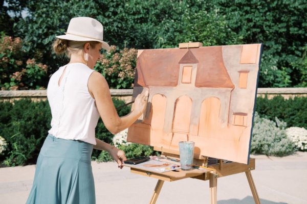 Live wedding painting Madison, WI